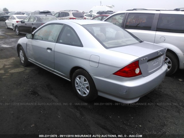 1HGEM22155L032977 - 2005 HONDA CIVIC DX VP SILVER photo 3