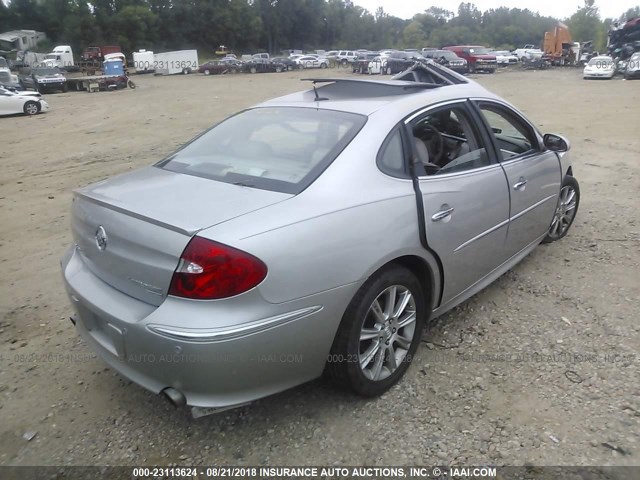 2G4WN58C581243080 - 2008 BUICK LACROSSE SUPER SERIES SILVER photo 4