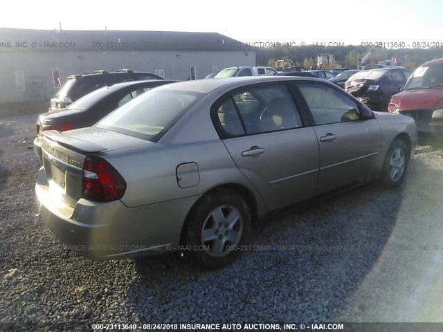 1G1ZT54875F312194 - 2005 CHEVROLET MALIBU LS TAN photo 4