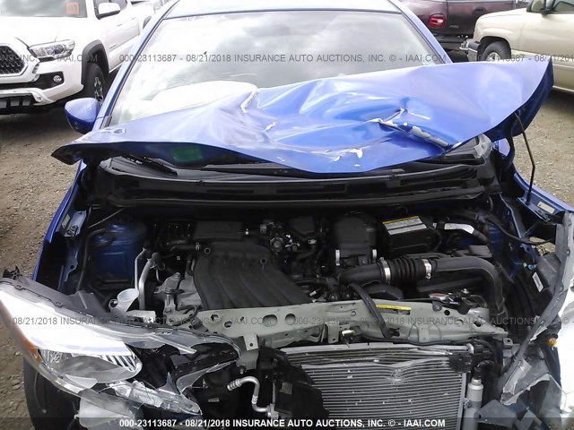 3N1CE2CP8FL448682 - 2015 NISSAN VERSA NOTE S/S PLUS/SV/SL/SR BLUE photo 10