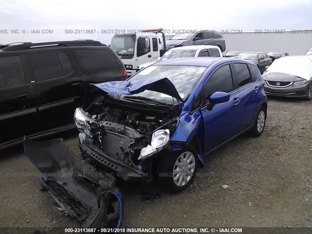 3N1CE2CP8FL448682 - 2015 NISSAN VERSA NOTE S/S PLUS/SV/SL/SR BLUE photo 2
