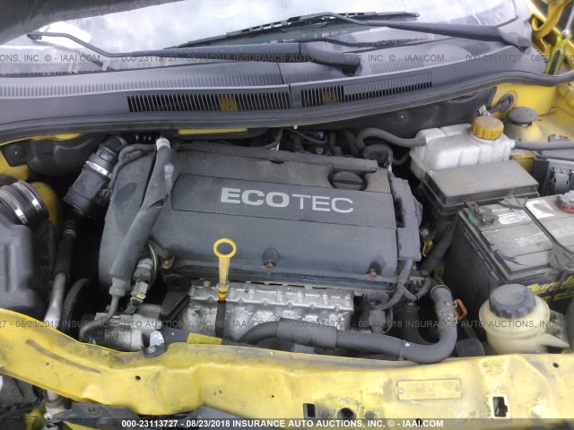 KL1TD6DE4BB127178 - 2011 CHEVROLET AVEO LS/LT 黄色 照片 10