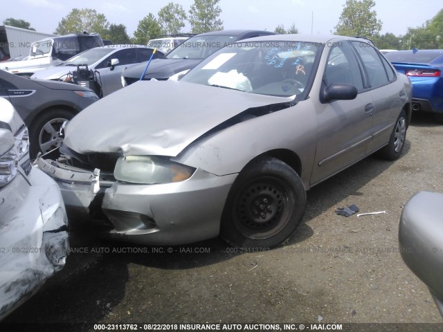 1G1JF52F037153807 - 2003 CHEVROLET CAVALIER LS TAN photo 2