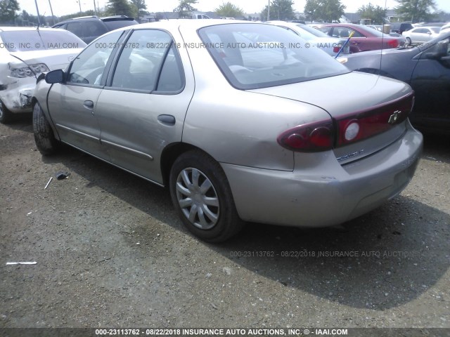 1G1JF52F037153807 - 2003 CHEVROLET CAVALIER LS TAN photo 3