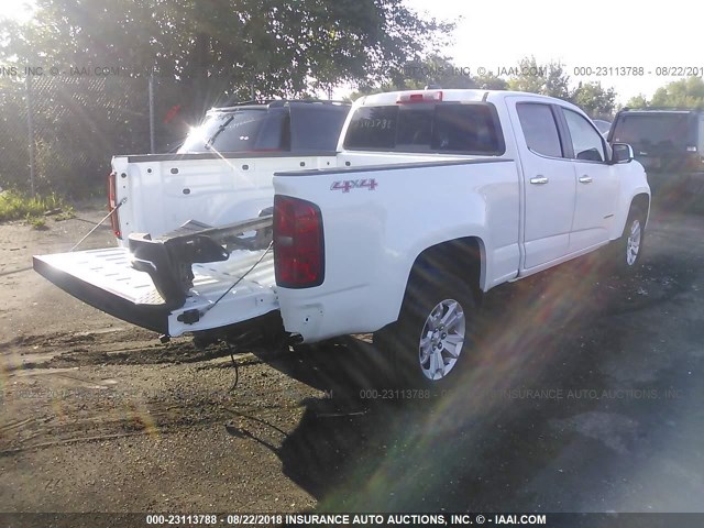 1GCGTCE39G1103304 - 2016 CHEVROLET COLORADO LT WHITE photo 4