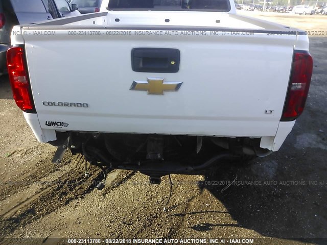 1GCGTCE39G1103304 - 2016 CHEVROLET COLORADO LT WHITE photo 6