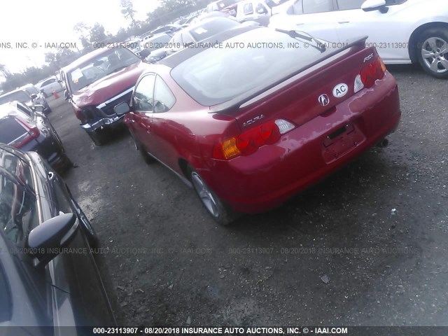 JH4DC54804S005746 - 2004 ACURA RSX RED photo 3