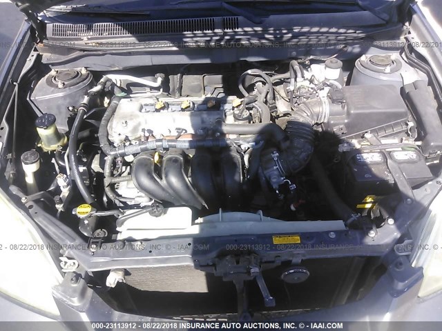 2T1KR32E65C423106 - 2005 TOYOTA COROLLA MATRIX XR GRAY photo 10