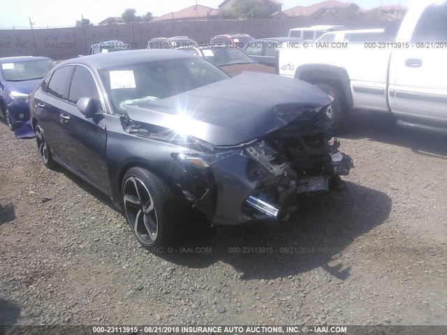 1HGCV1F31JA155692 - 2018 HONDA ACCORD SPORT GRAY photo 1