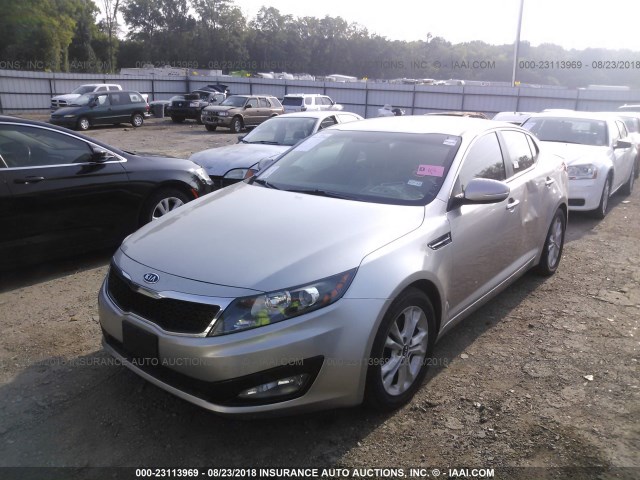 KNAGN4A75B5122942 - 2011 KIA OPTIMA EX/SX GOLD photo 2