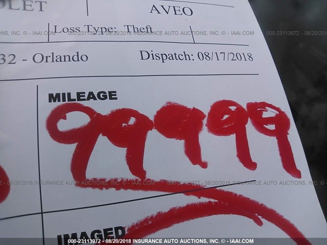 KL1TD5DE2BB152526 - 2011 CHEVROLET AVEO LS/LT წითელი ფოტო 7