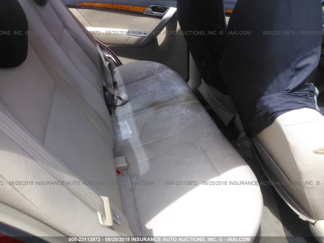 KL1TD5DE2BB152526 - 2011 CHEVROLET AVEO LS/LT წითელი ფოტო 8
