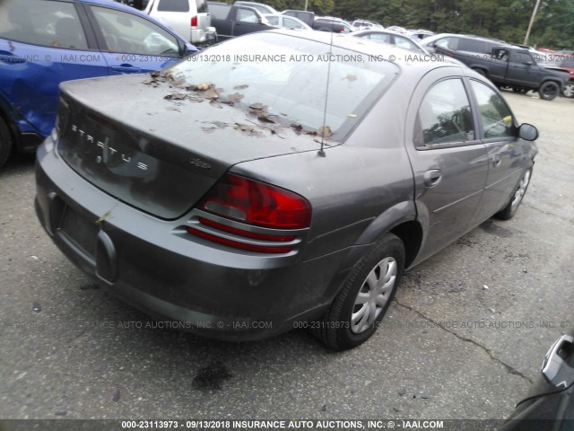 1B3EL46T15N579159 - 2005 DODGE STRATUS SXT GRAY photo 4