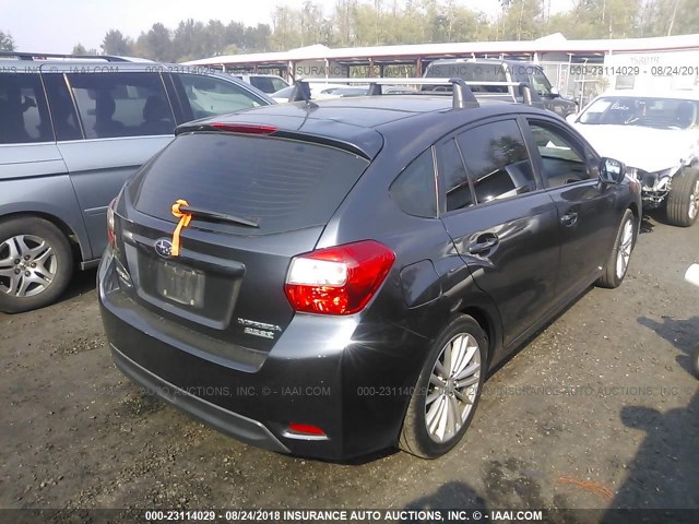 JF1GPAD64DH211049 - 2013 SUBARU IMPREZA PREMIUM GRAY photo 4