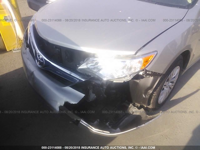 4T4BF1FK5DR326642 - 2013 TOYOTA CAMRY L/SE/LE/XLE GOLD photo 6