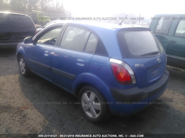 KNADE163476202175 - 2007 KIA RIO 5 SX BLUE photo 3