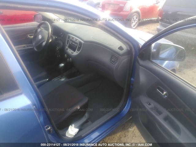 KNADE163476202175 - 2007 KIA RIO 5 SX BLUE photo 5