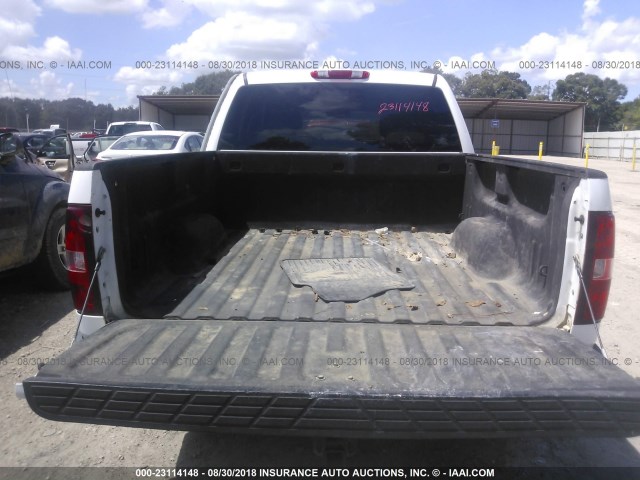 3GCEK13M27G539701 - 2007 CHEVROLET SILVERADO K1500 CREW CAB WHITE photo 8