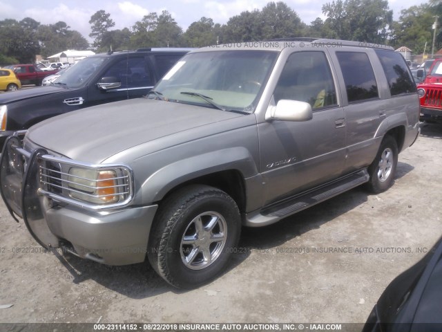 1GYEK63R0YR191594 - 2000 CADILLAC ESCALADE LUXURY ნაცრისფერი ფოტო 2