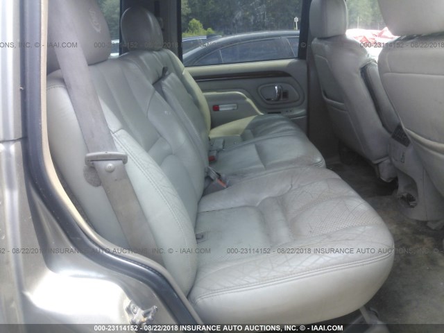 1GYEK63R0YR191594 - 2000 CADILLAC ESCALADE LUXURY ნაცრისფერი ფოტო 8