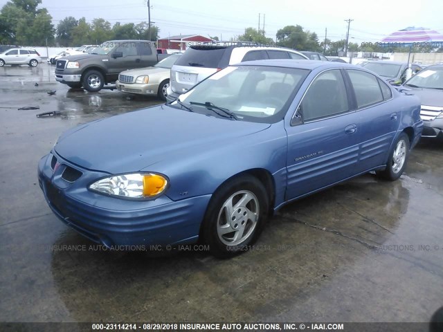 1G2NE52E8XC548127 - 1999 PONTIAC GRAND AM SE BLUE photo 2