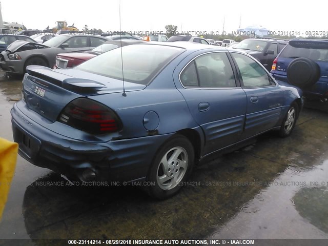 1G2NE52E8XC548127 - 1999 PONTIAC GRAND AM SE BLUE photo 4