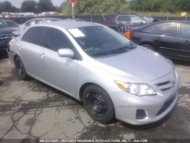 2T1BU4EE4BC603356 - 2011 TOYOTA COROLLA S/LE SILVER photo 1