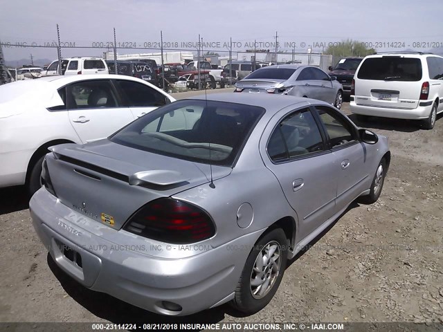 1G2NE52E95M146852 - 2005 PONTIAC GRAND AM SE SILVER photo 4