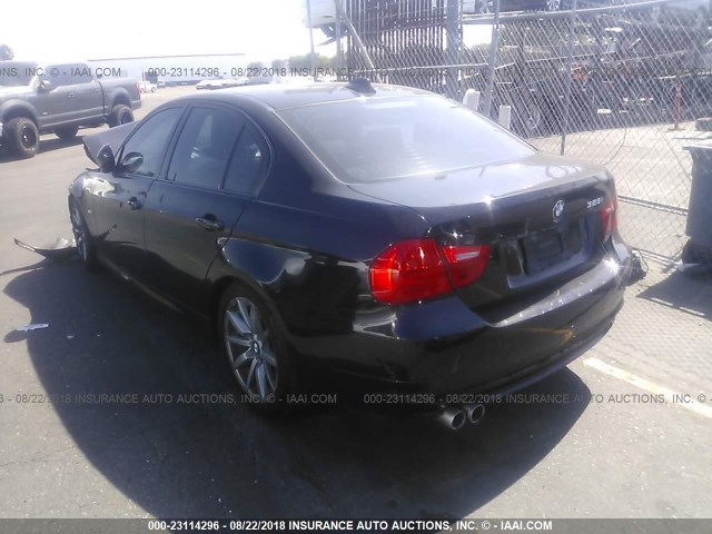 WBAPH57589NM33942 - 2009 BMW 328 I SULEV BLACK photo 3