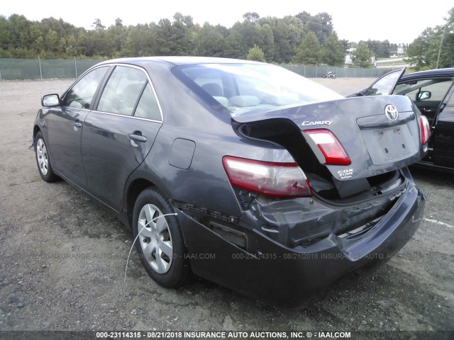 4T1BE46K58U781947 - 2008 TOYOTA CAMRY CE/LE/XLE/SE GRAY photo 3