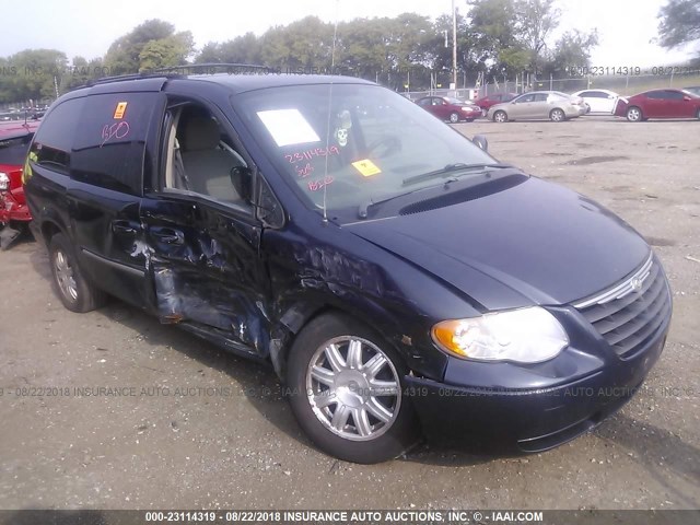 2A4GP54L47R187555 - 2007 CHRYSLER TOWN & COUNTRY TOURING BLUE photo 1