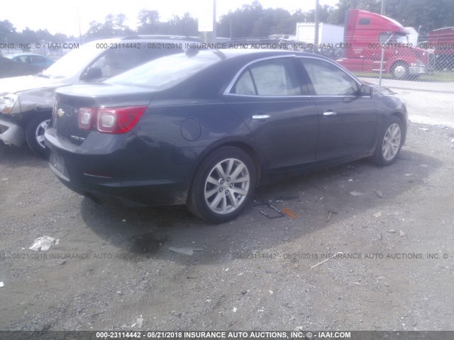 1G11H5SL3EF130529 - 2014 CHEVROLET MALIBU LTZ 灰色 照片 4