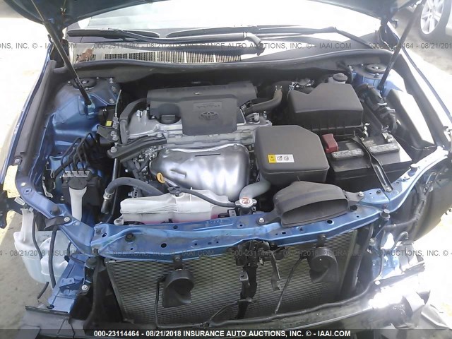 4T1BF1FK0HU674722 - 2017 TOYOTA CAMRY LE/XLE/SE/XSE BLUE photo 10