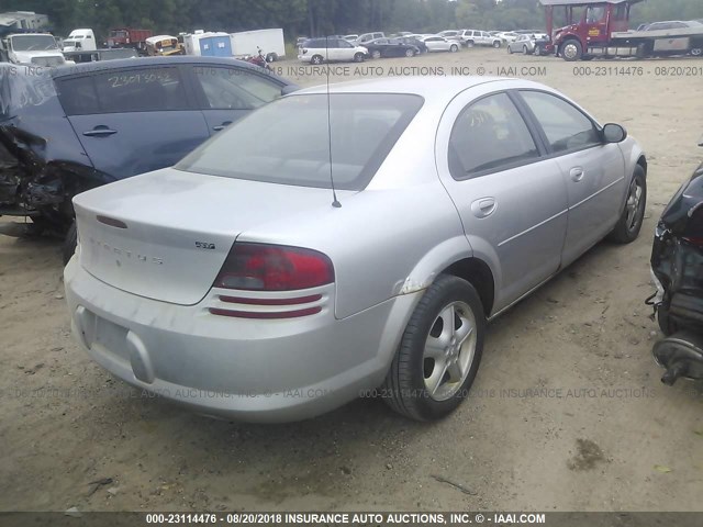 1B3EL46J95N505793 - 2005 DODGE STRATUS SXT SILVER photo 4