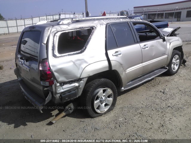 JTEZU17R540018016 - 2004 TOYOTA 4RUNNER LIMITED TAN photo 4