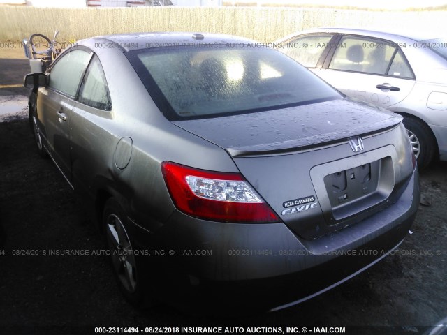2HGFG12968H508778 - 2008 HONDA CIVIC EXL 灰色 照片 3