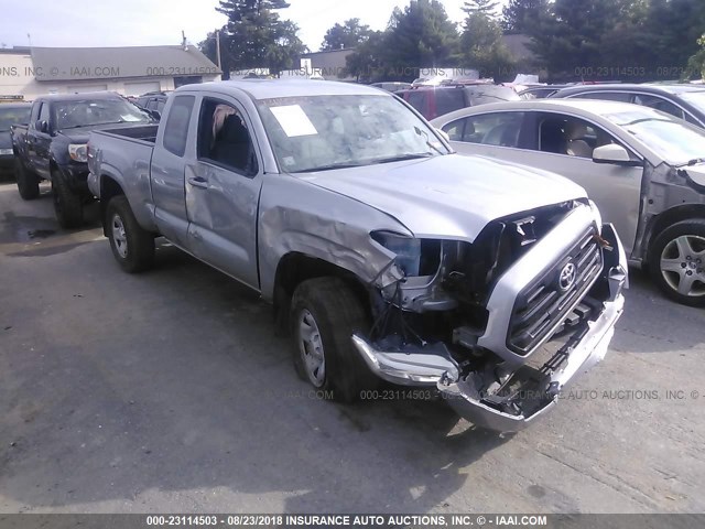 5TFSX5EN5HX048912 - 2017 TOYOTA TACOMA ACCESS CAB/SR/SR5 ვერცხლისფერი ფოტო 1