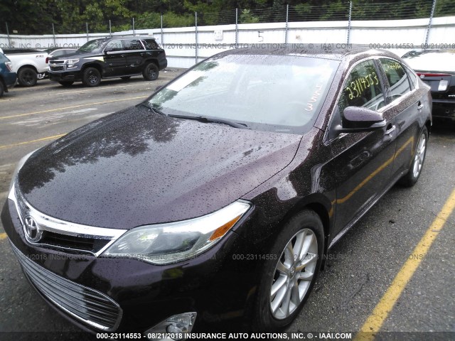 4T1BK1EBXDU002156 - 2013 TOYOTA AVALON PREMIUM/TOURING/LIMITED BURGUNDY photo 2