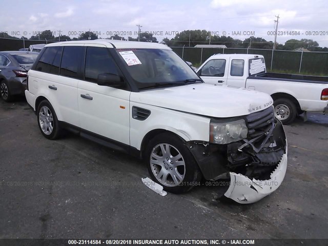 SALSF25436A980320 - 2006 LAND ROVER RANGE ROVER SPORT HSE WHITE photo 1