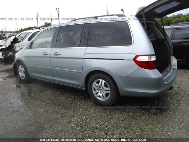 5FNRL38646B085055 - 2006 HONDA ODYSSEY EXL BLUE photo 3
