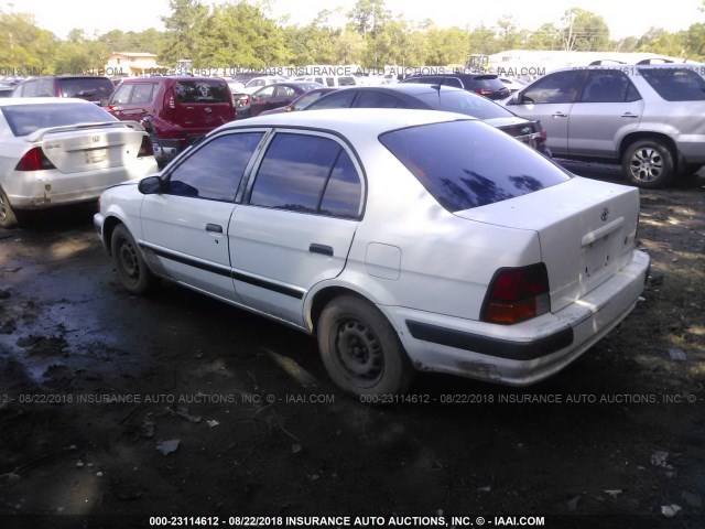 JT2EL56E7S0025437 - 1995 TOYOTA TERCEL DX WHITE photo 3