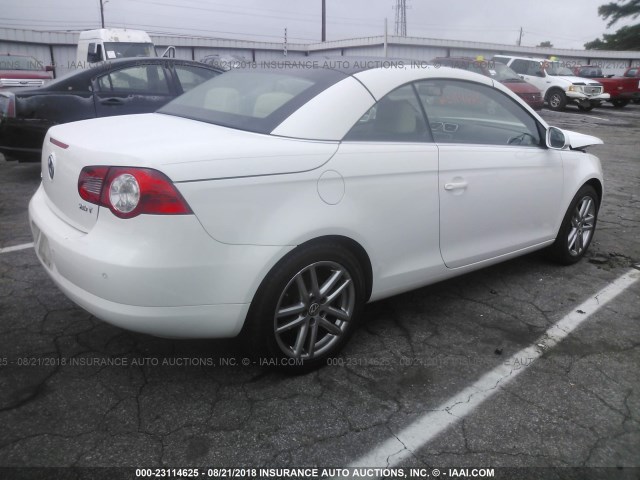 WVWFA71F48V010340 - 2008 VOLKSWAGEN EOS LUX Biały zdjęcie 4