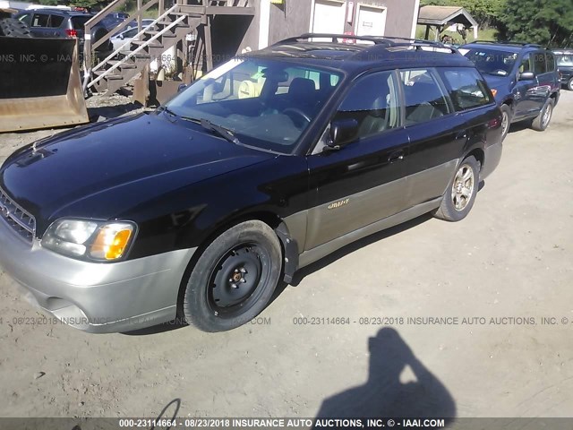 4S3BH686226666080 - 2002 SUBARU LEGACY OUTBACK LIMITED BLUE photo 2