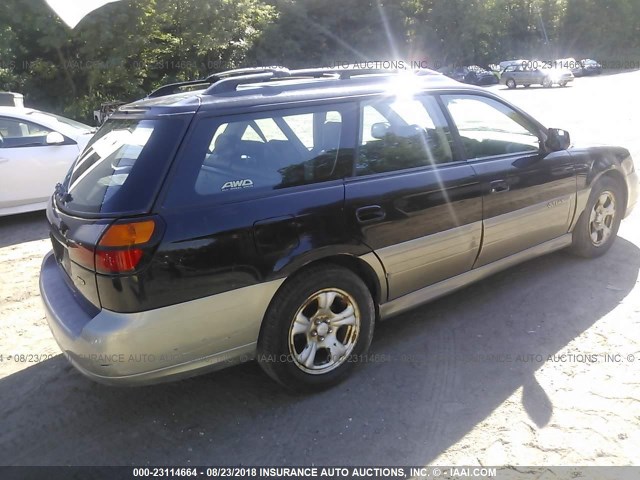 4S3BH686226666080 - 2002 SUBARU LEGACY OUTBACK LIMITED BLUE photo 4