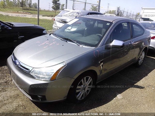 1FAHP33N28W101479 - 2008 FORD FOCUS SE/SEL/SES GRAY photo 2