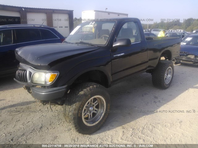 5TEPM62N72Z119603 - 2002 TOYOTA TACOMA BLACK photo 2