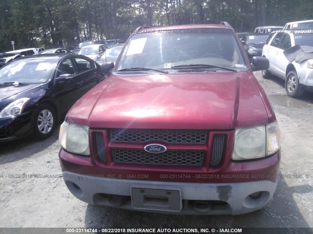 1FMZU77E11UB77992 - 2001 FORD EXPLORER SPORT TR  RED photo 6