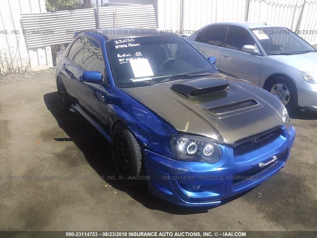 JF1GD29645G516114 - 2005 SUBARU IMPREZA WRX/VDT BLUE photo 1