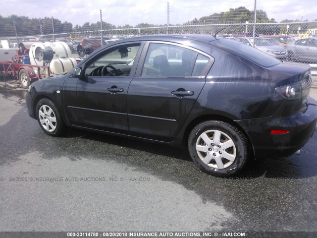 JM1BK12FX71718458 - 2007 MAZDA 3 I BLACK photo 3