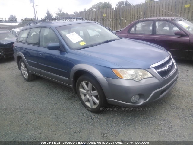 4S4BP62C987336016 - 2008 SUBARU OUTBACK 2.5I LIMITED BLUE photo 1